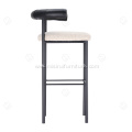 Metal frame with backrest counter chair